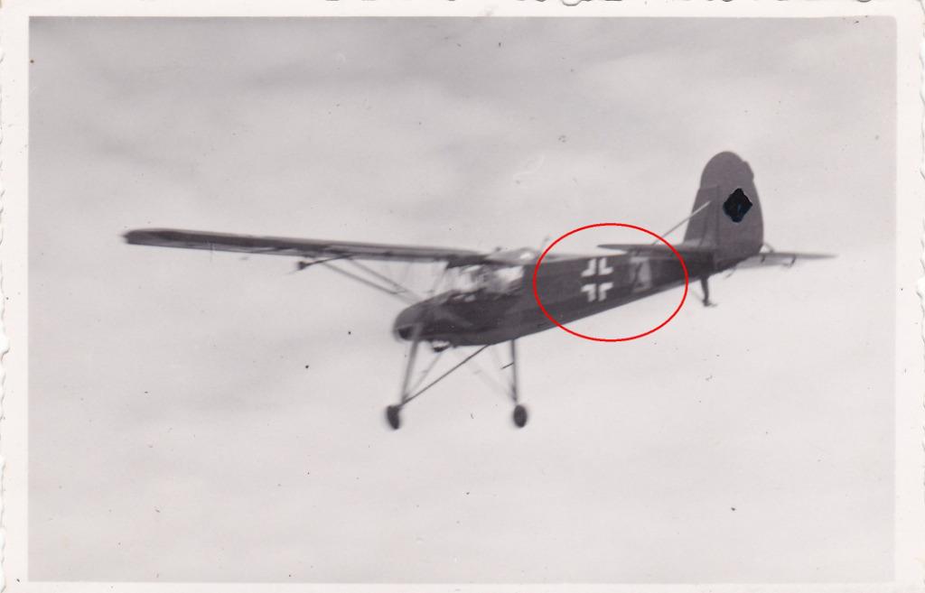 orig. foto vliegtuig Fieseler Fi 156 Storch - Luftwaffe WO2, Verzamelen, Verzenden, Luchtmacht, Foto of Poster