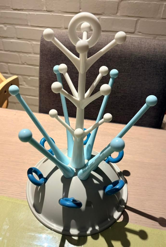 Blauw afdruiprek voor zuigflessen van BÉABA in nieuwstaat, Kinderen en Baby's, Ophalen of Verzenden, Zo goed als nieuw, Overige typen
