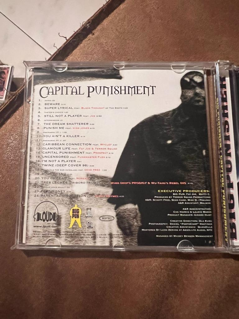 Big Pun - Capital Punishment (1998) CD, Ophalen of Verzenden, 1985 tot 2000, Zo goed als nieuw