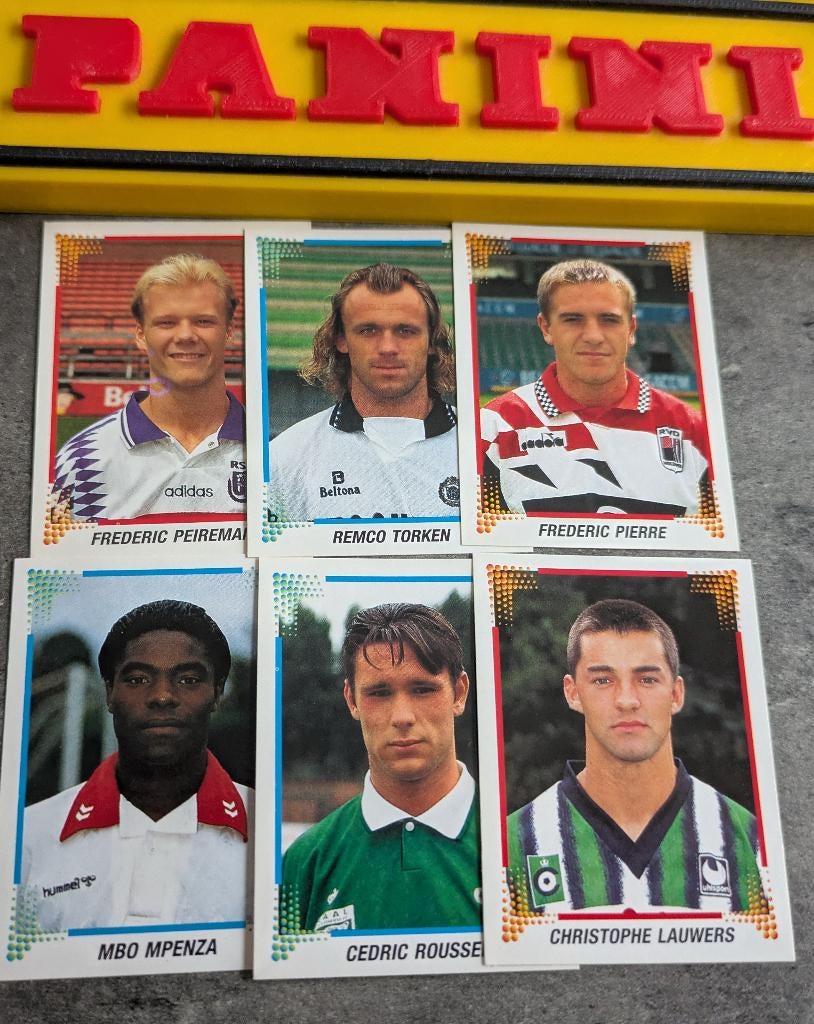Panini FOOTBALL 97 6X STICKERS 1997 REVELATIES VOETBAL 1/ 6, Verzenden, Nieuw