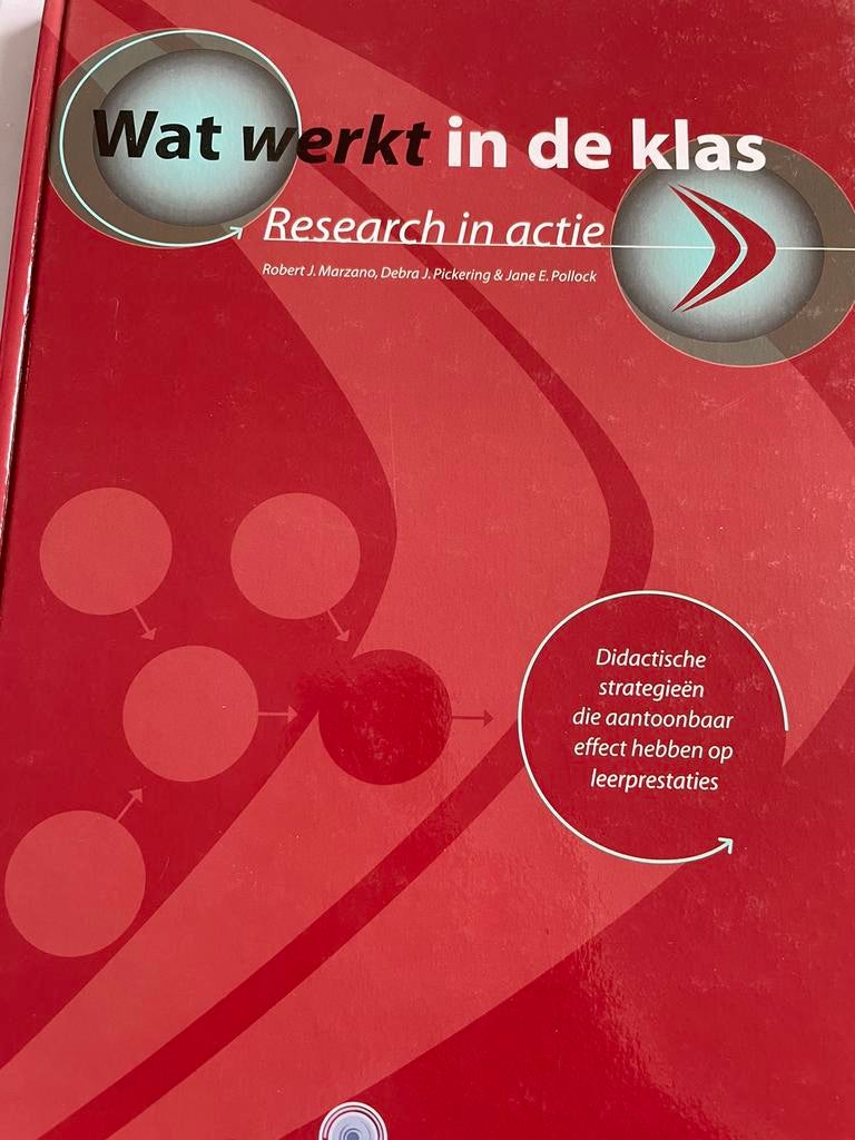 Wat werkt in de klas - Research in actie - Bazalt 2010, Enlèvement, Comme neuf, Enseignement supérieur professionnel, Marzano, Pickering, Pollock