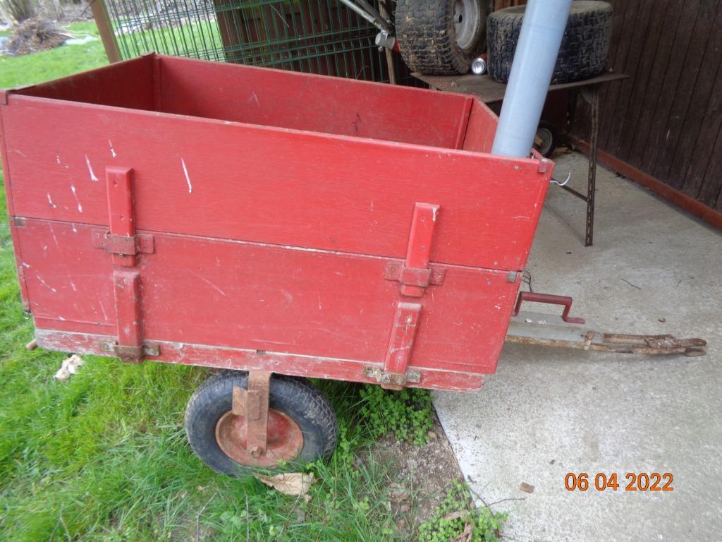 petite remorque tractable pour tondeuse, Enlèvement, Utilisé, Tondeuses à gazon à essence