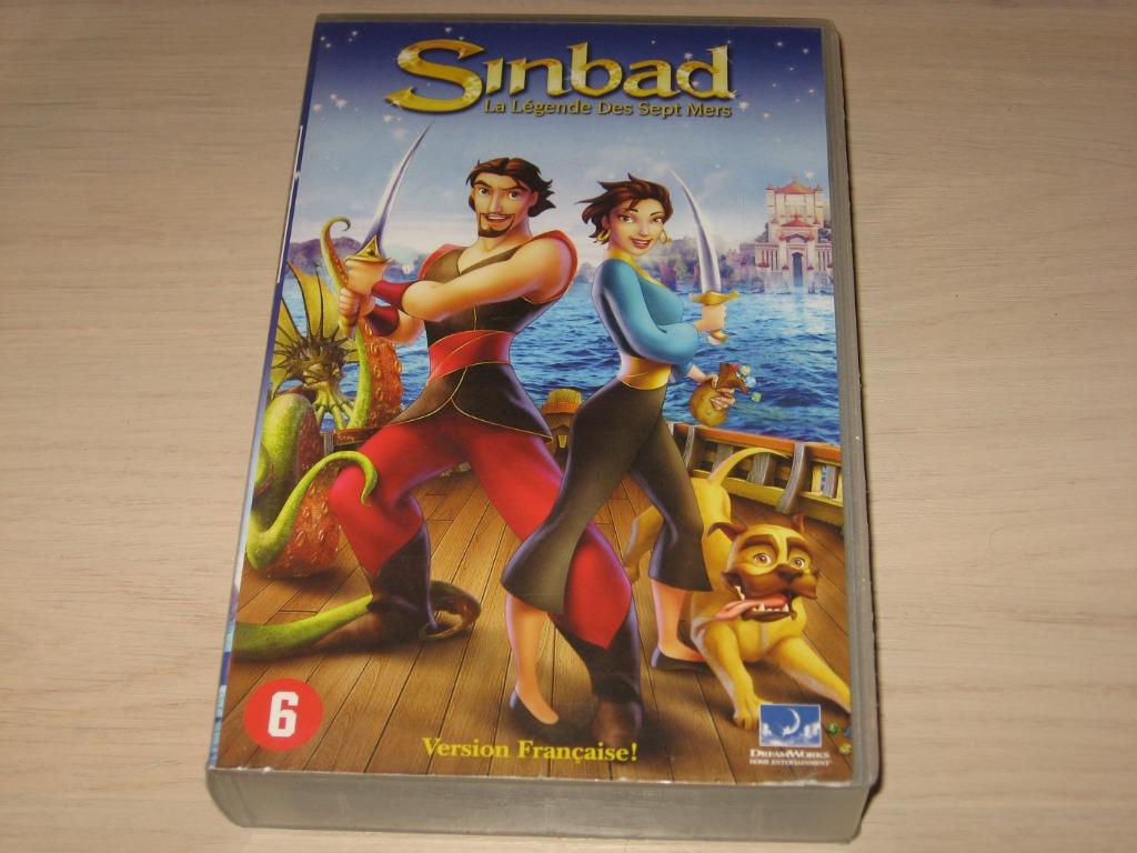 k7 VHS Sinbad, Enlèvement ou Envoi, Comme neuf, Dessins animés et Film d'animation, Dessin animé