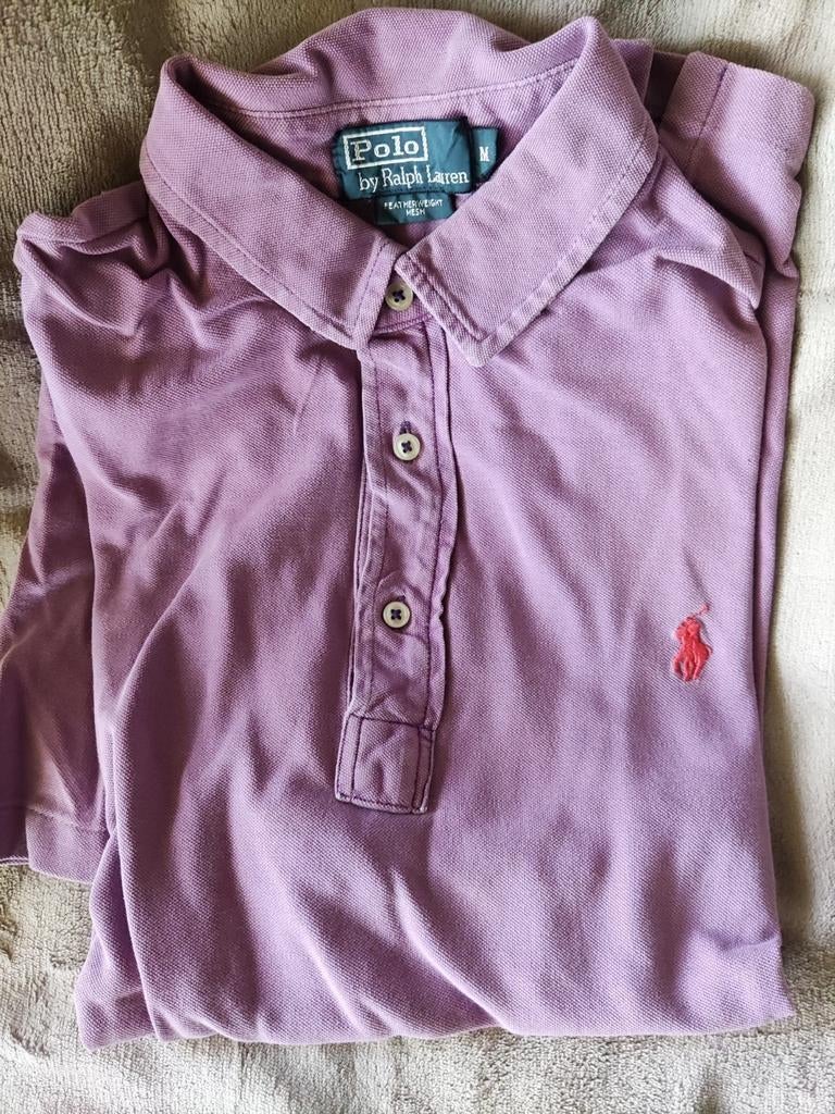 Polo violet Ralph Lauren, manches courtes, M, Enlèvement ou Envoi, Comme neuf