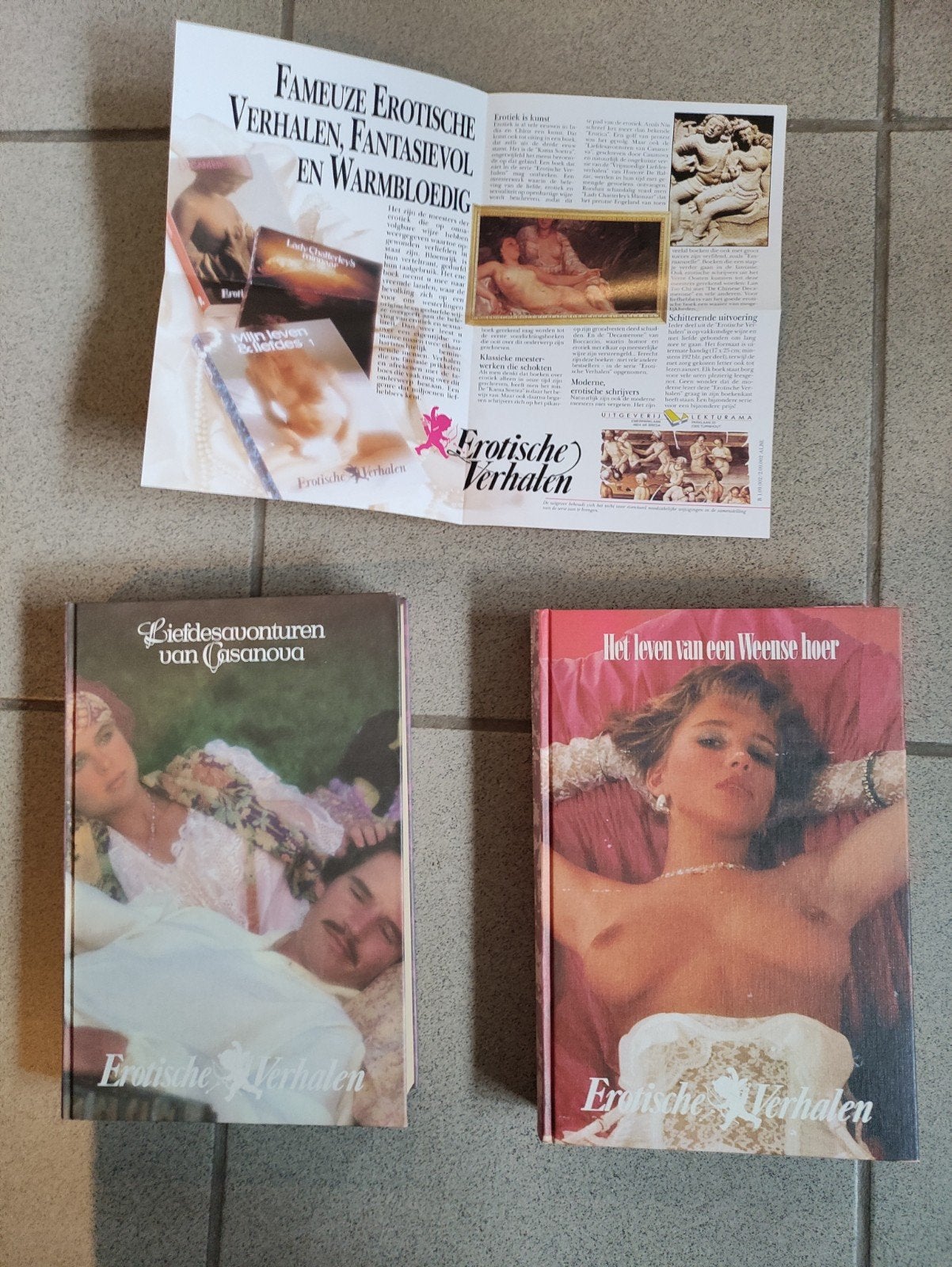 2 erotische verhalen + flyer, Ophalen of Verzenden