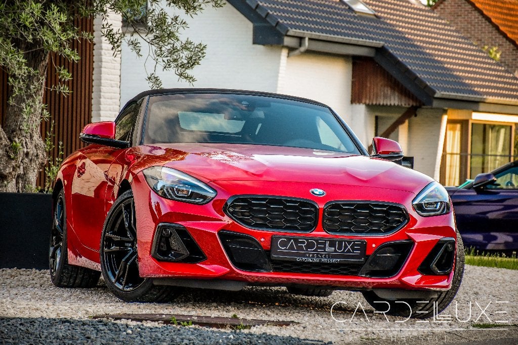 BMW Z4 2.0i  SAN FRANCISCO ROUGE + NOIR ! M PACK ! , Autos, BMW, Entreprise, Achat, Z4, Caméra de recul, Phares directionnels