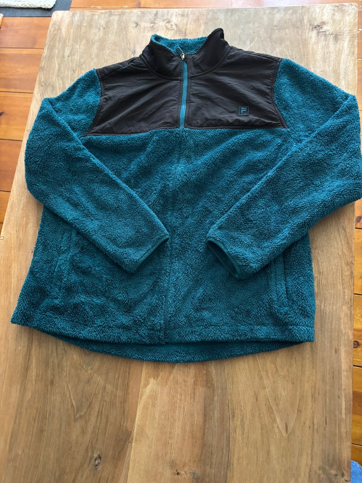 Fila sport turquoise fleece trui, Ophalen of Verzenden, Zo goed als nieuw, Maat 56/58 (XL), Groen