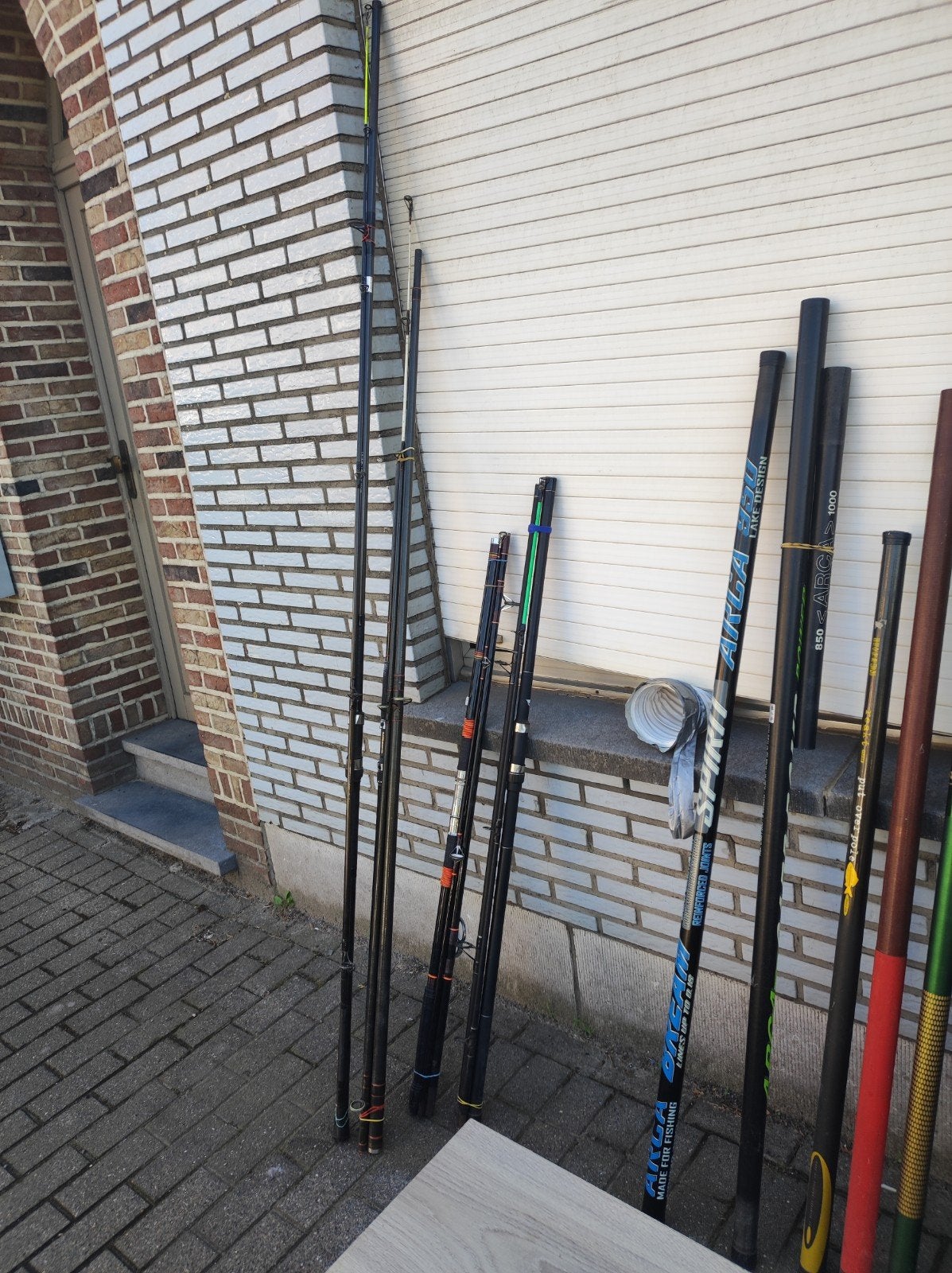 Zeehengels en vaste hengels schepnet, Watersport en Boten, Hengelsport | Algemeen, Ophalen
