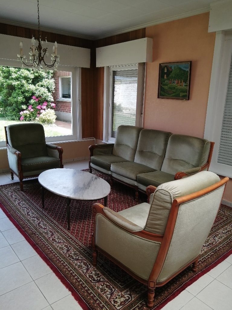 salon, Ophalen, Stof