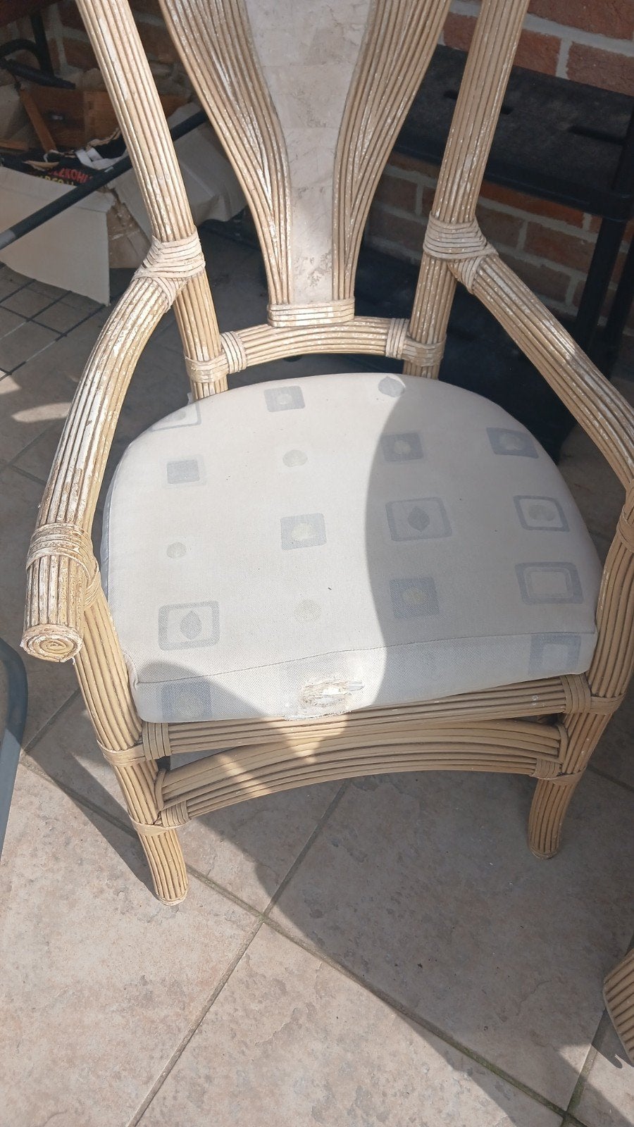 table et 6 chaises, Ophalen of Verzenden, Rotan