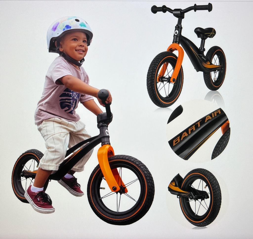 Lionelo Bart Air loopfiets – oranje/zwart, Enlèvement, Neuf, Vélo d'équilibre