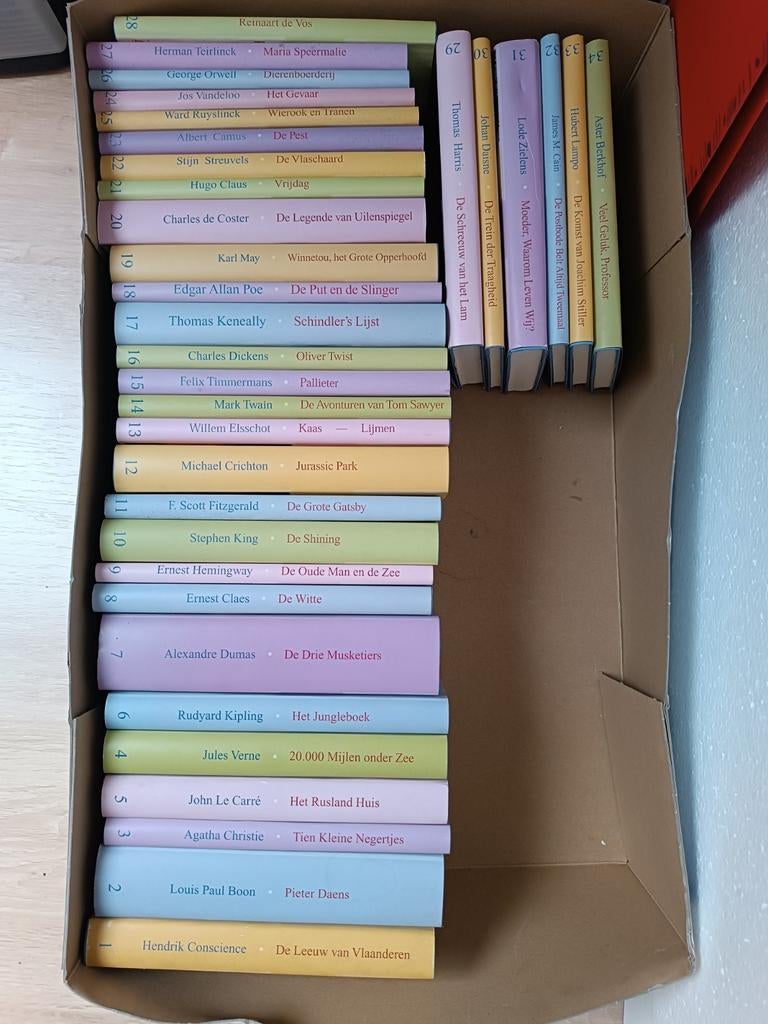 Boeken reeks, Ophalen