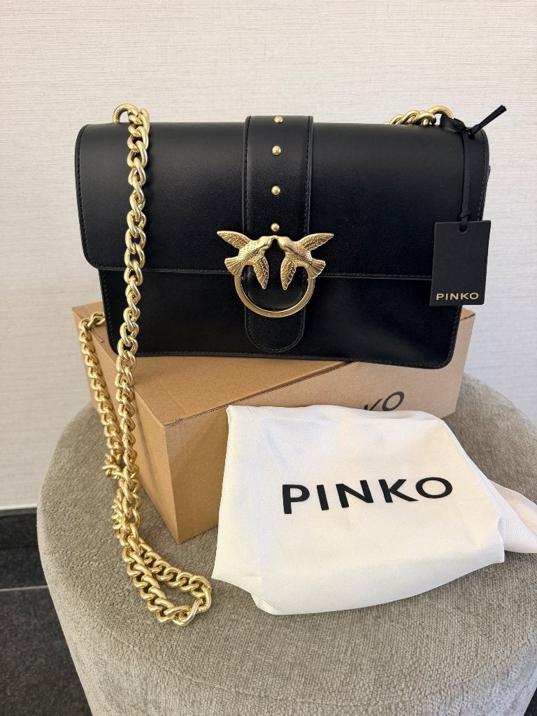 Pinko Love one, Ophalen, Nieuw, Zwart, Handtas