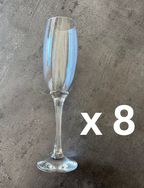Nieuw: 8 champagneglazen, Ophalen, Nieuw, Overige typen