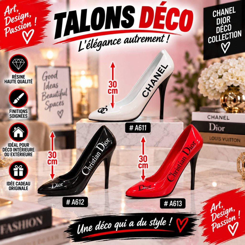 TALON DÉCO – MODÈLES CHANEL & DIOR, Enlèvement ou Envoi, Neuf