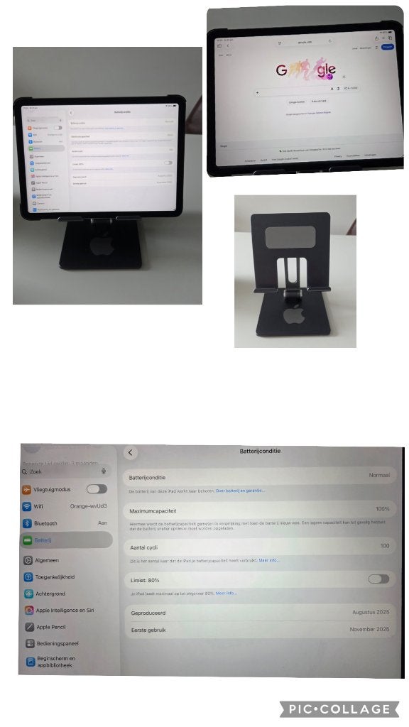 Apple ipad met garantie, Informatique & Logiciels, Apple iPad Tablettes, Gris, Apple iPad, 11 pouces, Comme neuf