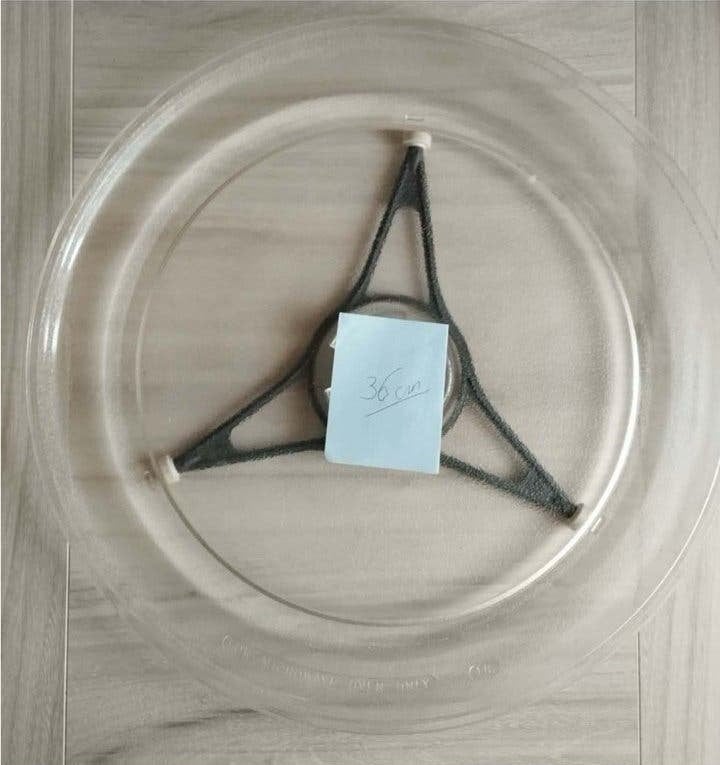 Plateau tournant en verre pour micro-ondes 36 cm Whirlpool, Electroménager, Enlèvement, Comme neuf, Micro-ondes