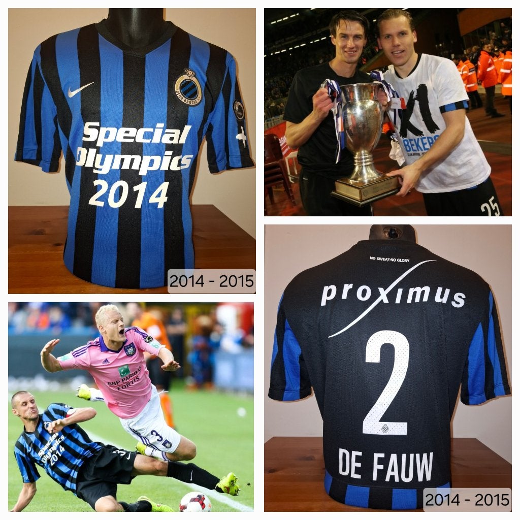Club Brugge matchworn shirt voorbereiding Davy De Fauw, Enlèvement ou Envoi, Comme neuf, Maillot