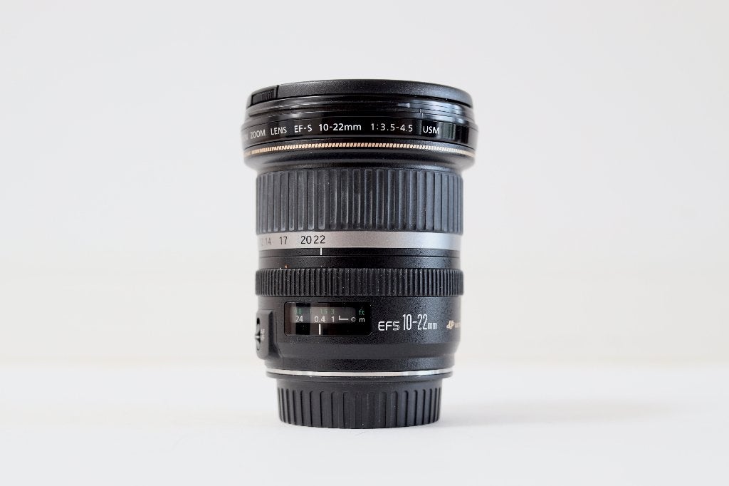 Objectif zoom Canon EF-S 10-22 mm f/3,5-4,5 E, TV, Hi-fi & Vidéo, Photo | Lentilles & Objectifs, Comme neuf, Objectif grand angle