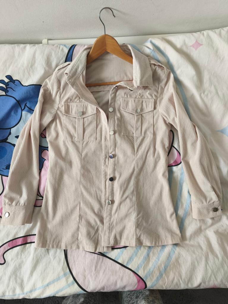 Ecrukleurig shirt maat M, Kleding | Dames, Jassen | Zomer, SHEIN, Nieuw, Maat 38/40 (M)