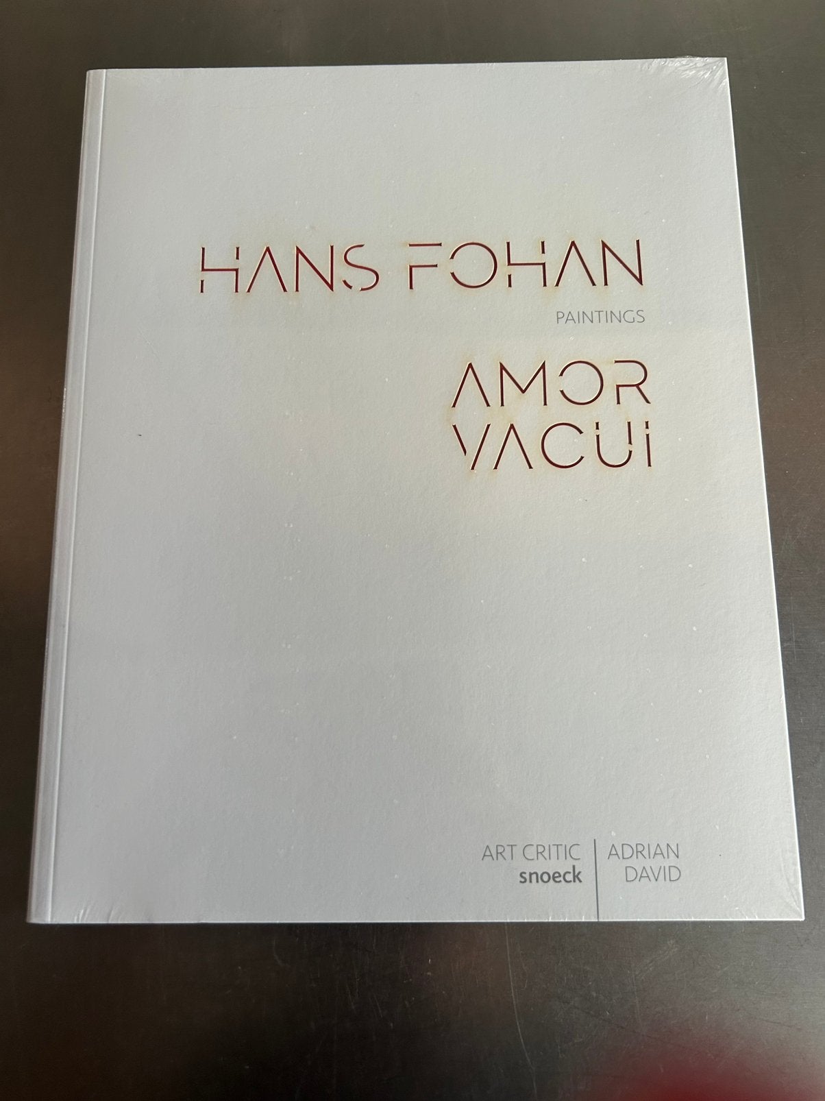 Kunstboek Amor Vacui Hans Fohan gepubl. door Adrian David., Ophalen of Verzenden, Nieuw