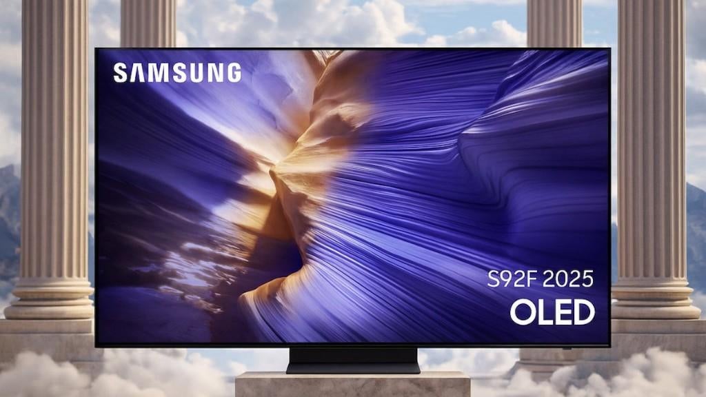 Tv Samsung Oled S92F + Barre son Panasonic + écouteurs JBL, Audio, Tv en Foto, Televisies, Ophalen, Zo goed als nieuw, Samsung