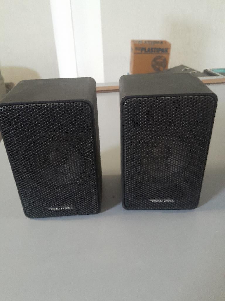 2 Enceintes Realistic Minimus-3,5 Vintage, Enlèvement ou Envoi
