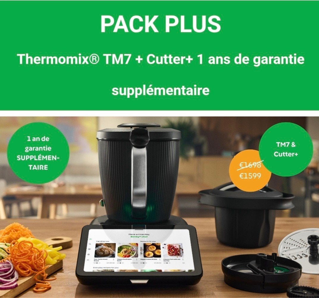TM7+ CUTTER + 1 jaar garantie 1599€ 🤩 CREDIT 0%, Elektronische apparatuur, Keukenmixers, Nieuw, 2 tot 3 liter, 3 snelheden of meer