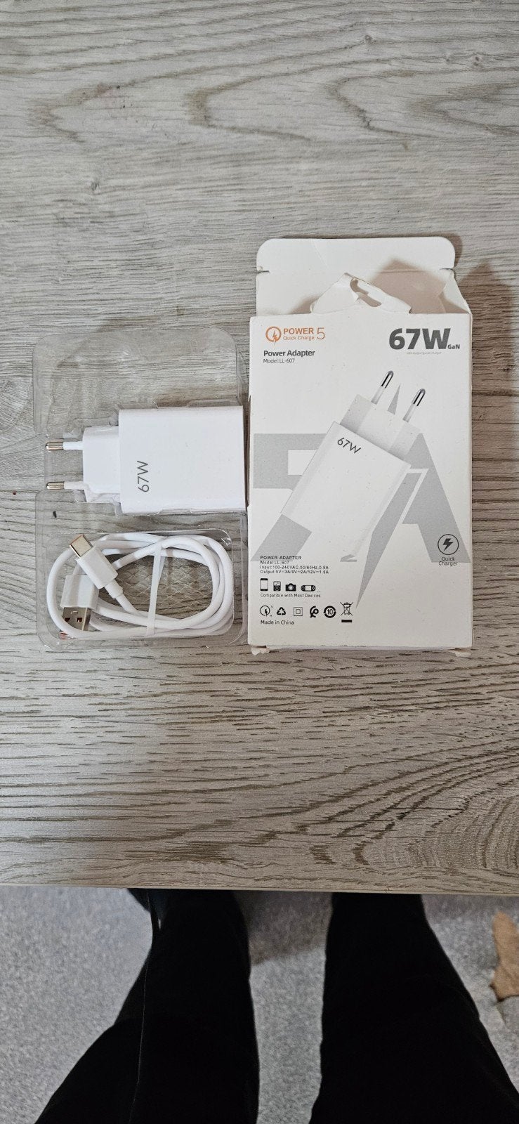Nouveau chargeur rapide GaN 67 W — Adaptateur secteur (modèl, Samsung, Autres marques, Reconditionné, Enlèvement