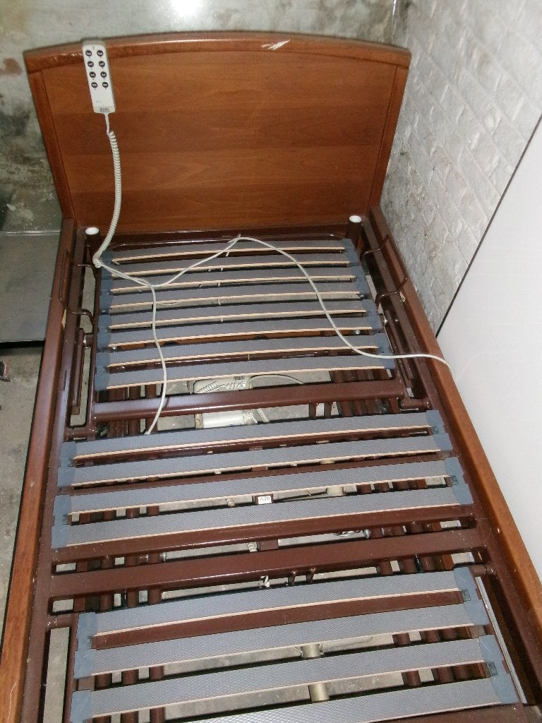 lit médicalisé HMS-Vilgo 90x200, 90 cm, Une personne, Brun, Enlèvement