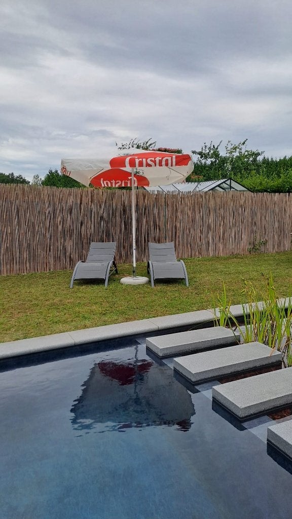 3 stuks CRISTAL Horeca Parasols (NIEUWE exemplaren), Enlèvement