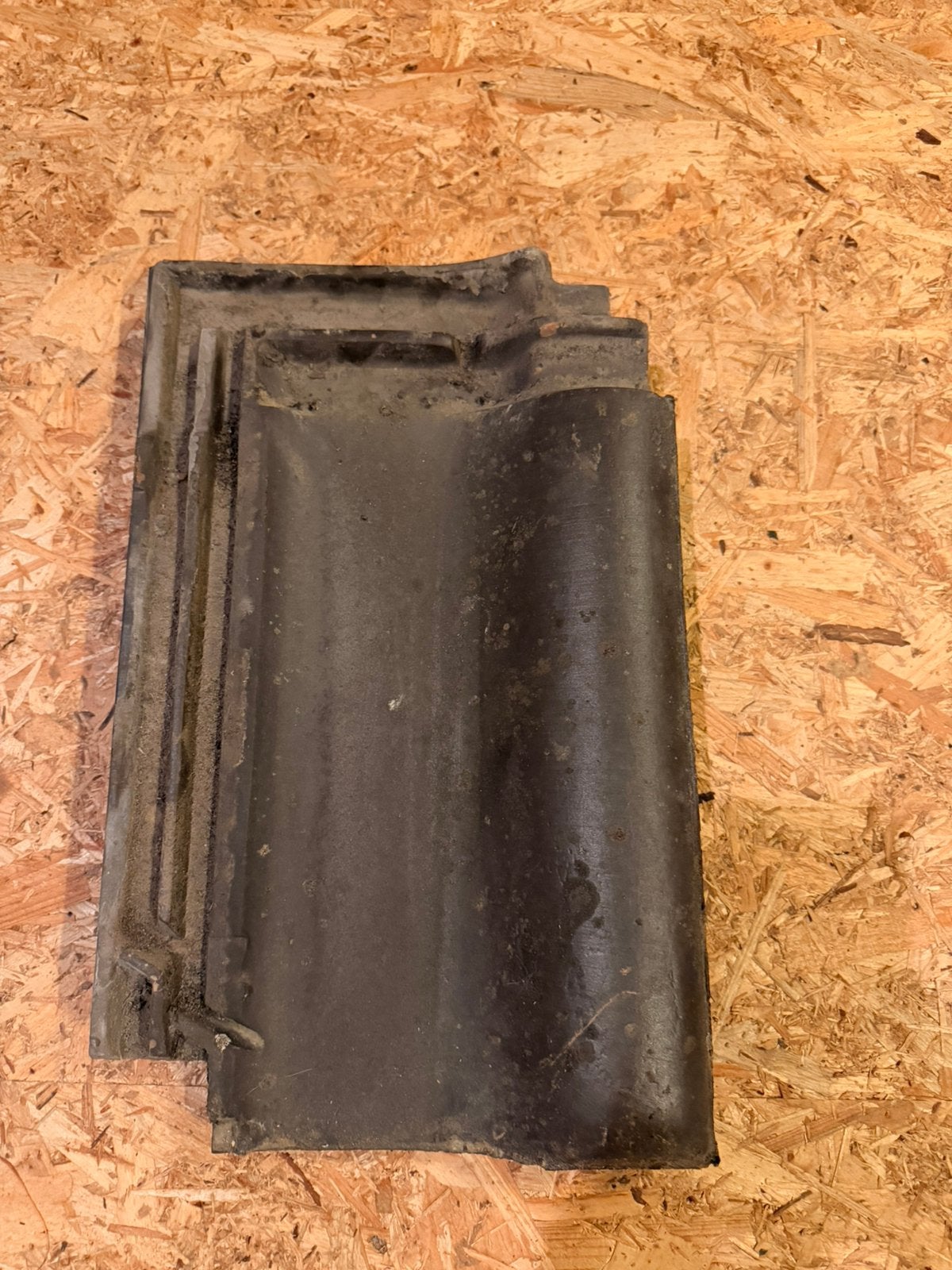 +100m² Keramische Dakpannen Bisch Seltz (DIN 456), Pierre ou Argile, Enlèvement, Utilisé, Noir