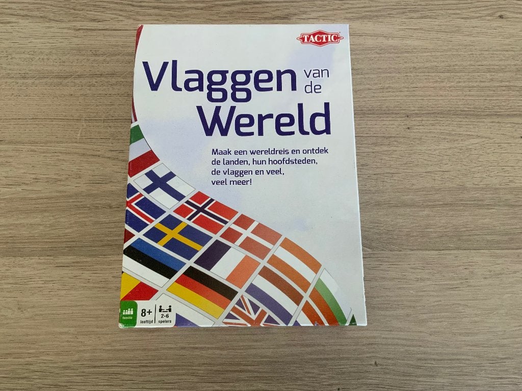 Spel: vlaggen van de wereld, +8j, 2-6spelers, Enlèvement, Comme neuf