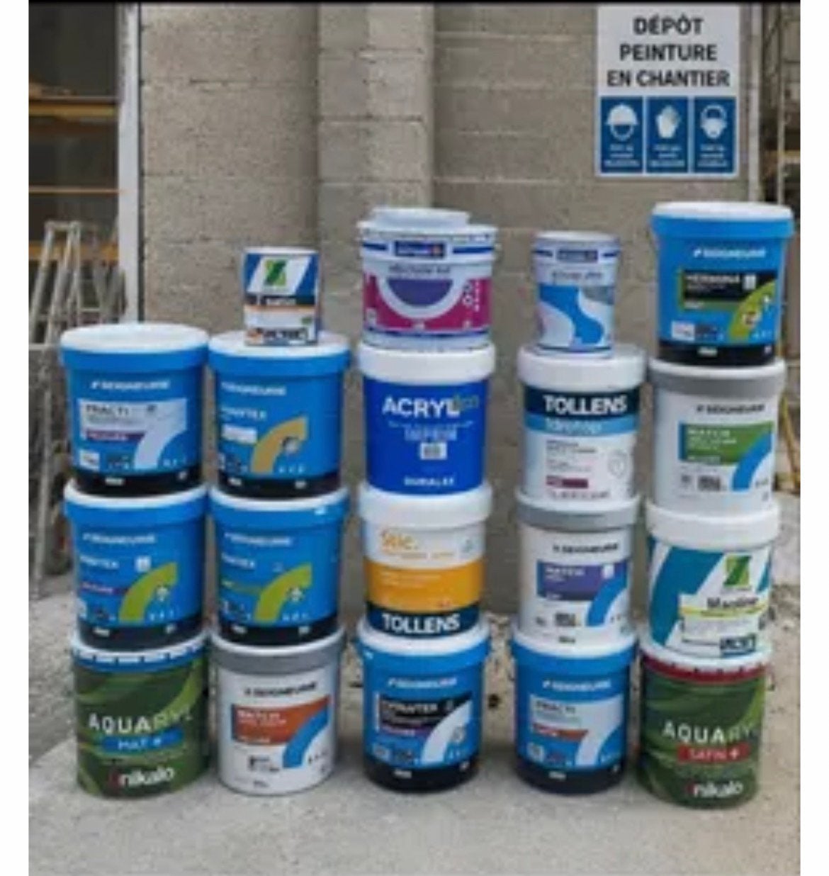 Peinture seigneuri  PRACTI VELOUR , practi satin ,pantex mat, Doe-het-zelf en Bouw, Verf, Beits en Lak, Nieuw, Verf, 15 tot 20 liter