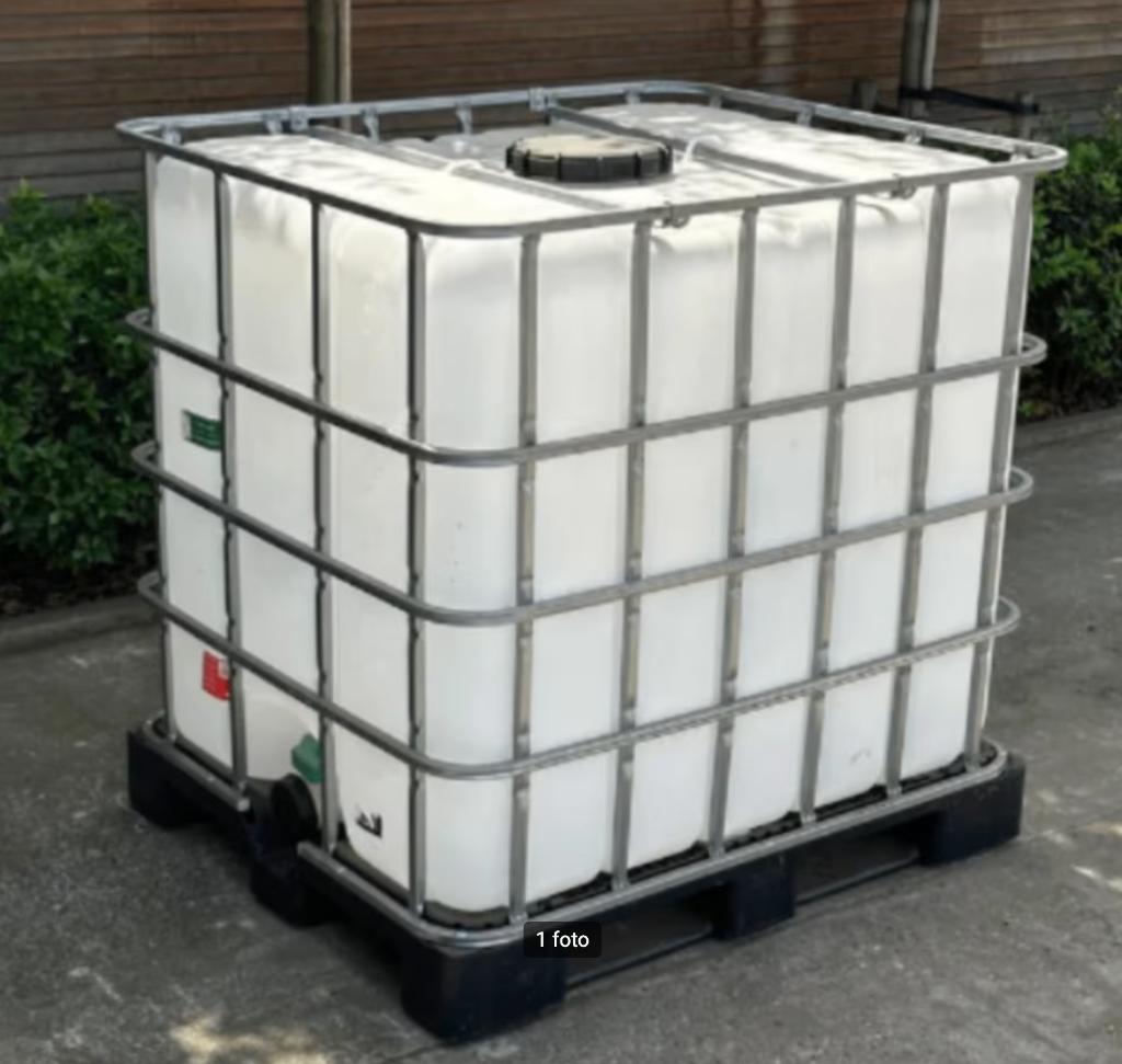 IBC Regenton / Waterton Te koop ***Absolute nieuwstaat***, Tuin en Terras, Ophalen, Kunststof, Met kraantje, 150 liter of meer