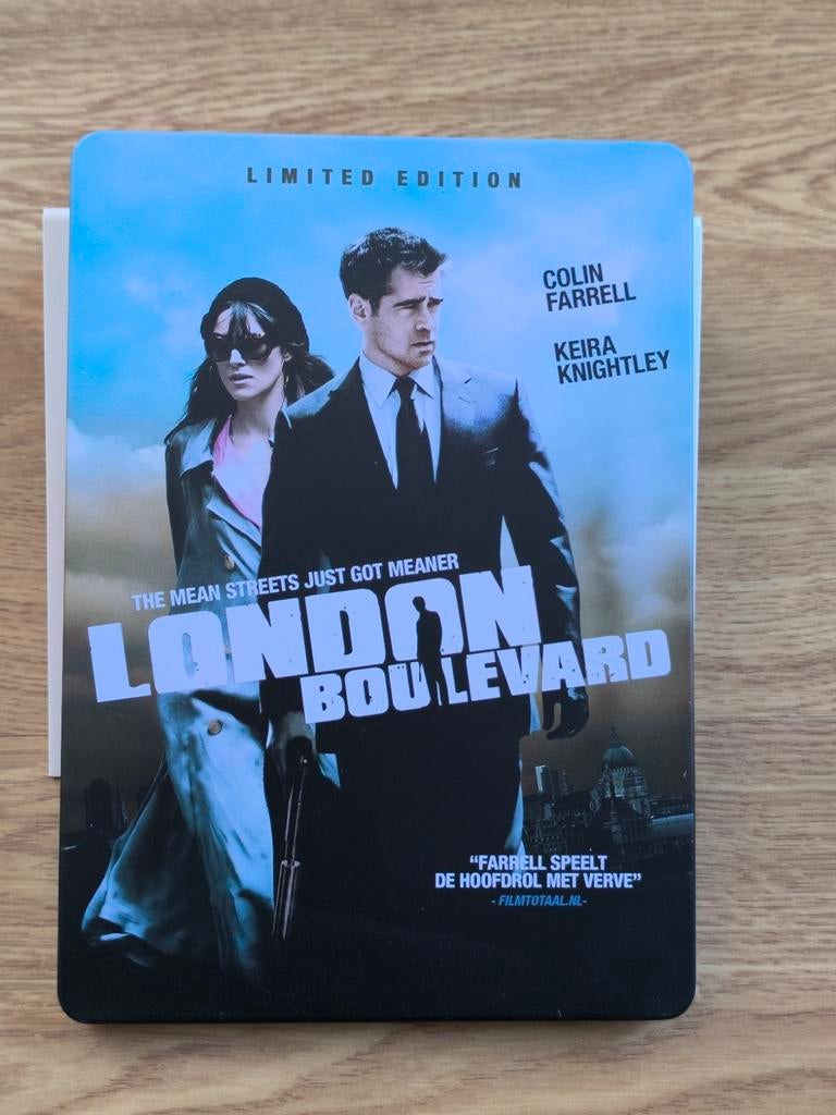 London Boulevard steelbook dvd - limited edition- metal case, Cd's en Dvd's, Ophalen of Verzenden