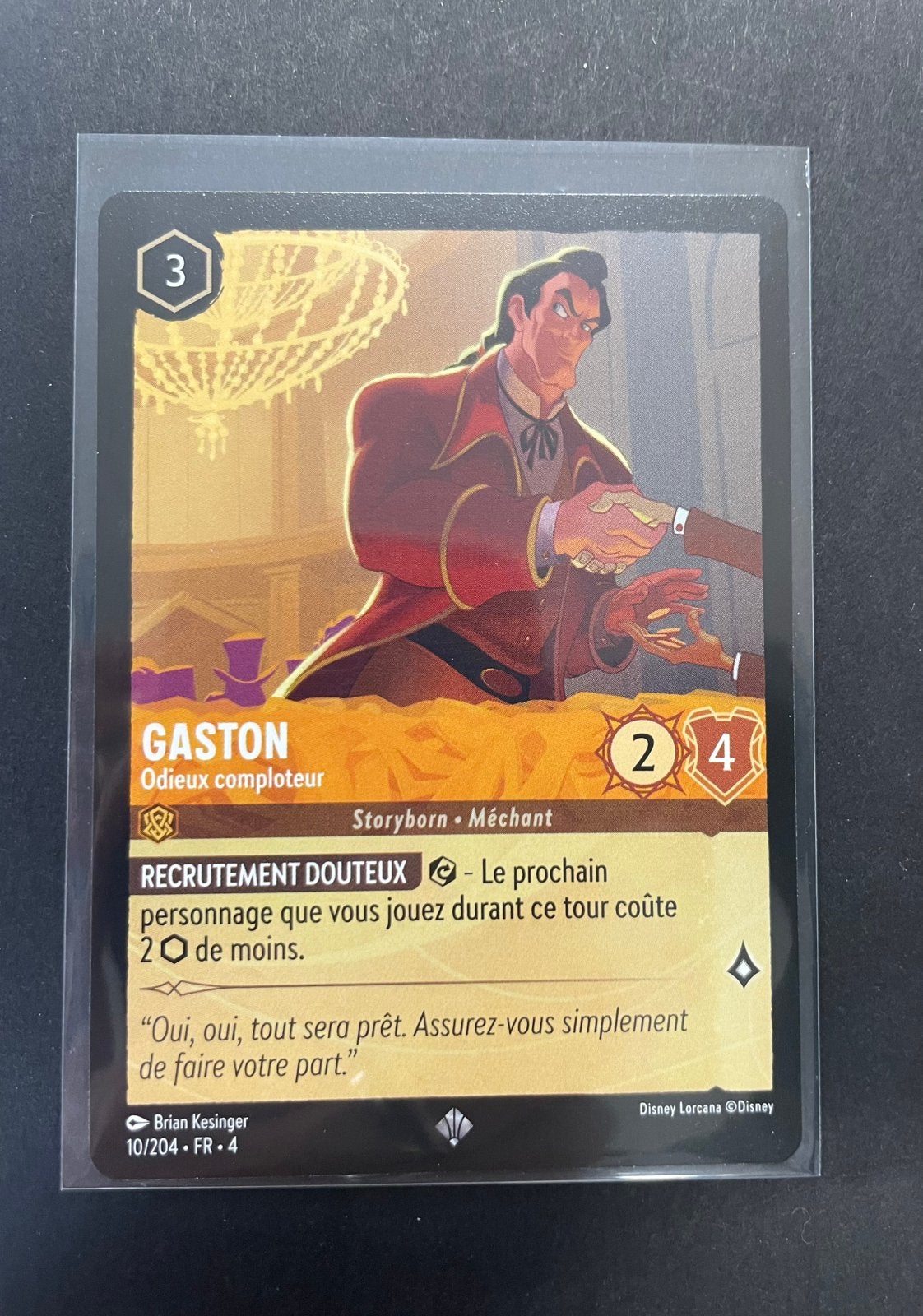 Carte Lorcana Disney - Gascon - Rare, Enlèvement ou Envoi, Neuf, Cartes en vrac