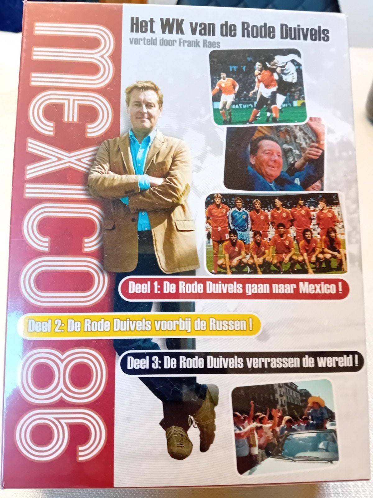 3 dvd wk rode duivels Mexico 86 nieuw, Boeken, Ophalen