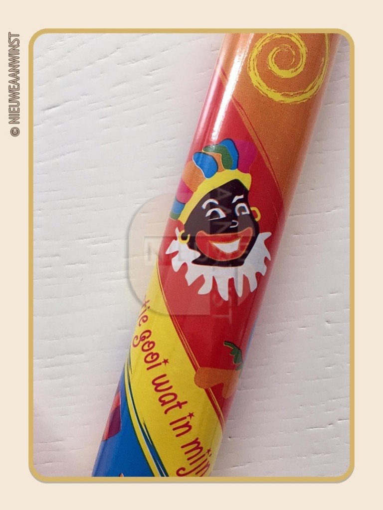 Rol inpakpapier Sinterklaas en Piet - oranje / rood / roze, Verzenden, Nieuw