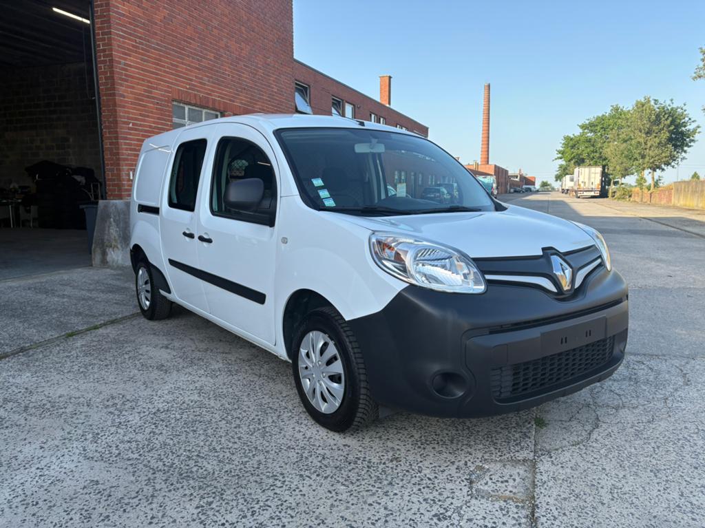 Renault Kangoo Verlengd Btw 53Dkm!!!, Auto's, Voorwielaandrijving, 4 cilinders, Renault, Wit
