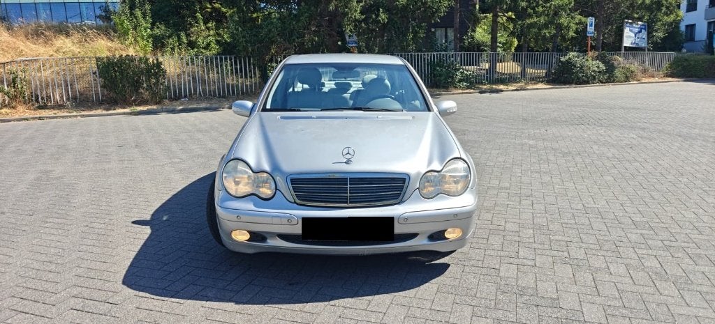 @ Mercedes C200 K 2003 150Km Grise Airco Euro 4 CT BLANCO @, Autos, Argent ou Gris, Achat, 170 g/km, Beige