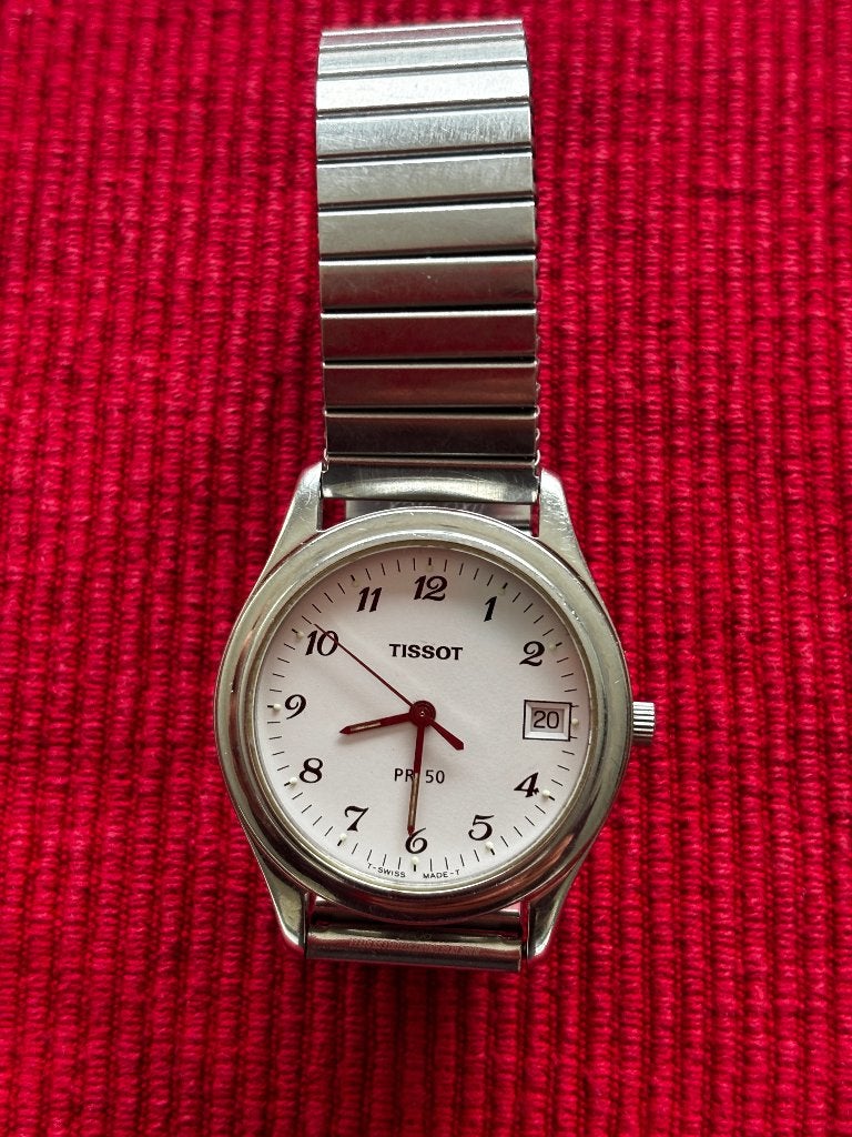 Tissot horloge PR50, Montre-bracelet, Autres marques, Enlèvement ou Envoi, Comme neuf