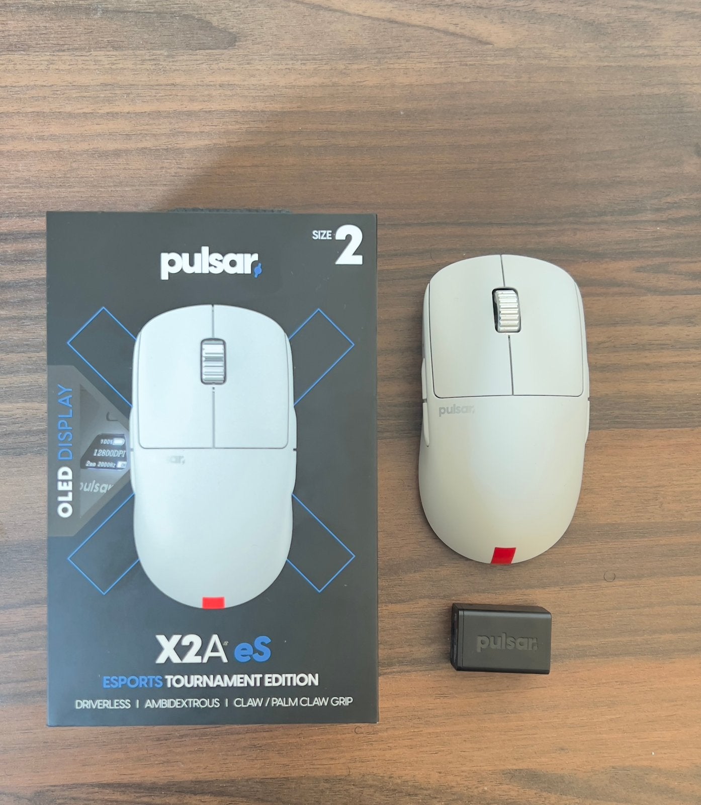 Souris ambidextre Pulsar X2a es oled, Computers en Software, Muizen, Muis, Gaming muis, Ophalen of Verzenden, Zo goed als nieuw