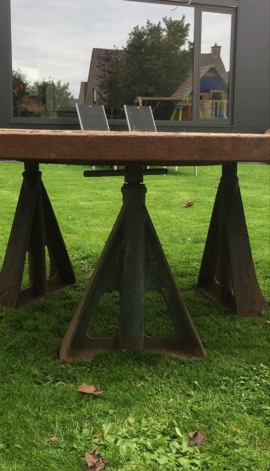 Industriële tafel poten, Huis en Inrichting, Tafelonderdelen, Ophalen, Tafelpoot, Minder dan 50 cm, Gebruikt