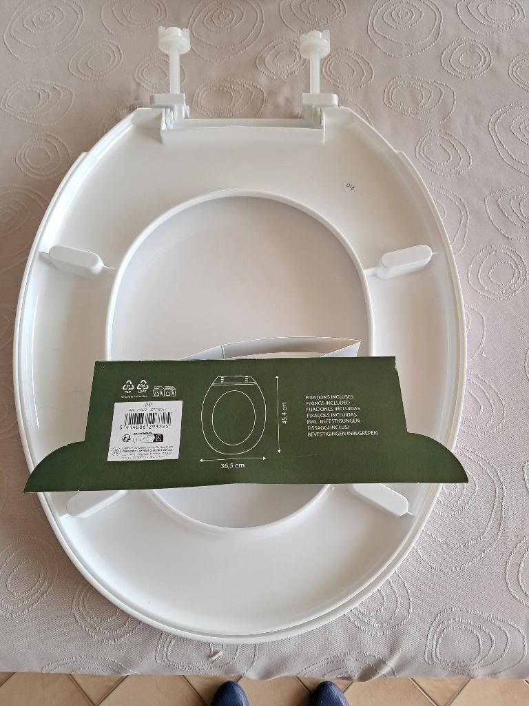 abattant wc neuf en pvc blanc, Enlèvement