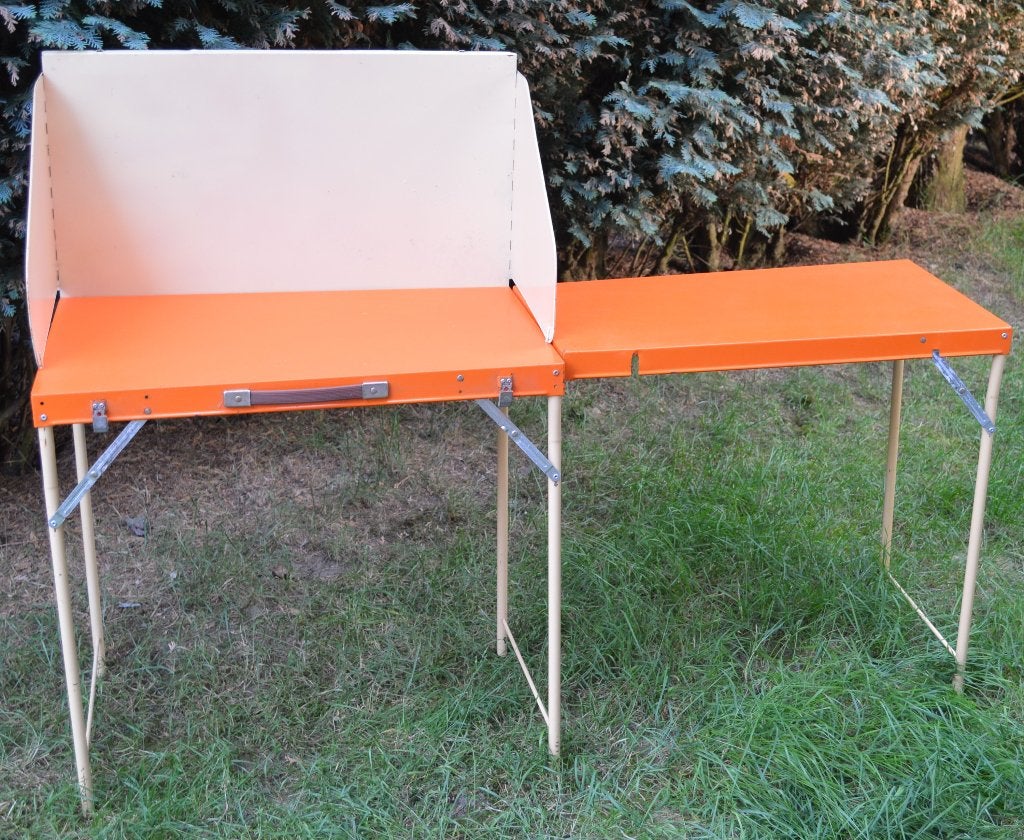 Table de camping vintage pour réchaud, Caravanes & Camping, Meubles de camping, Utilisé, Accessoire de mobilier de camping, Enlèvement ou Envoi