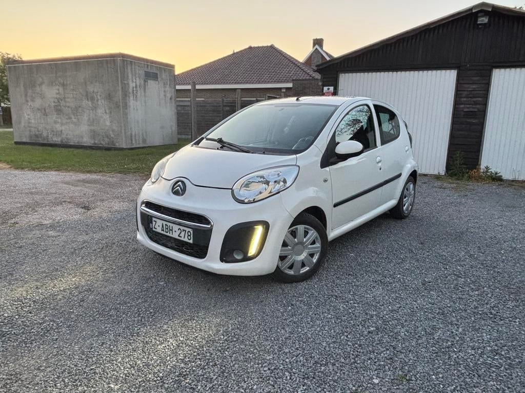 Citroën C1 2012 – 167d km – gekeurd voor verkoop – zuinig, Auto's, Voorwielaandrijving, Stof, C1, Wit