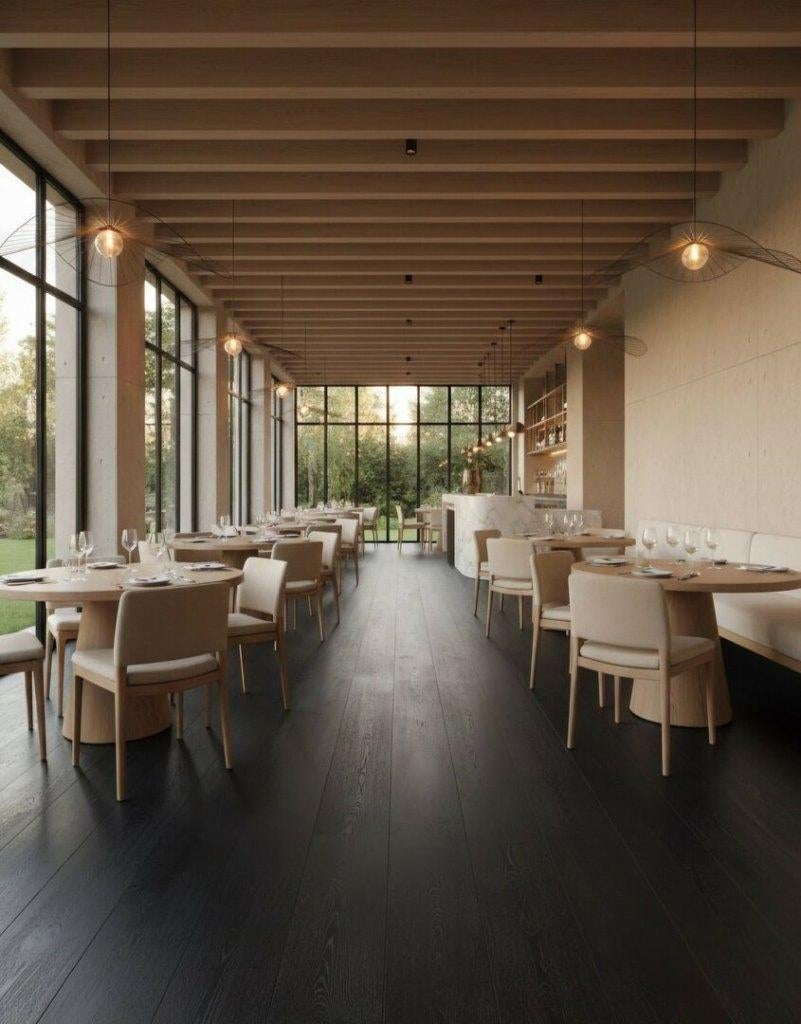 AANBIEDING DEZE WEEK! Eiken vloer geborsteld Black gelakt!, Tuin en Terras, Bloempotten, Ophalen of Verzenden, Nieuw, Overige vormen