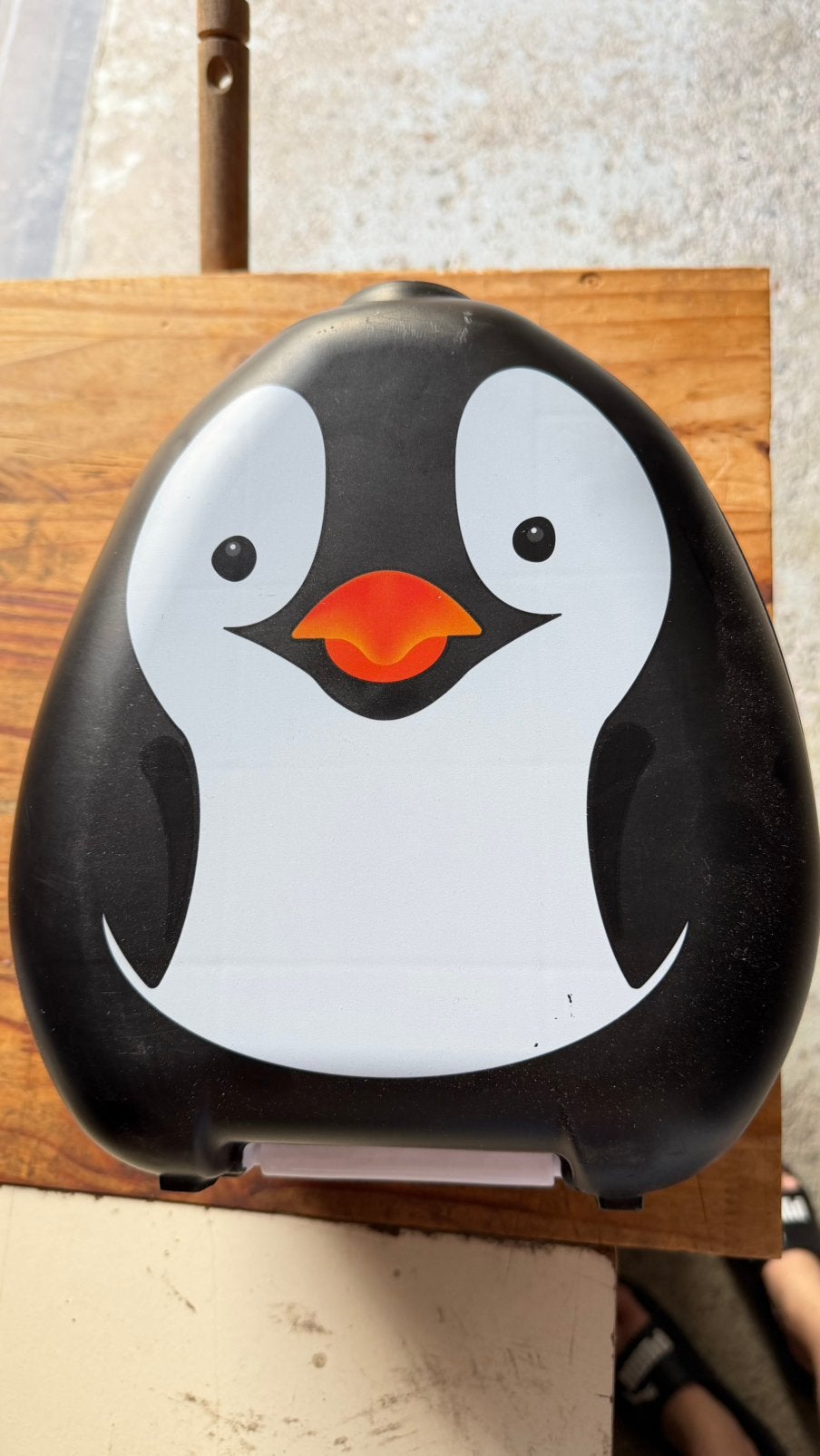 Reis plaspotje Pinguin, Kinderen en Baby's, Overige Kinderen en Baby's, Ophalen, Zo goed als nieuw