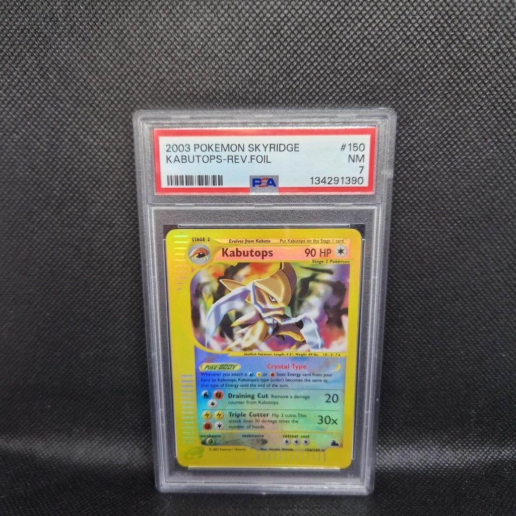 Kabutops Rev Holo Skyridge PSA 7, Ophalen of Verzenden